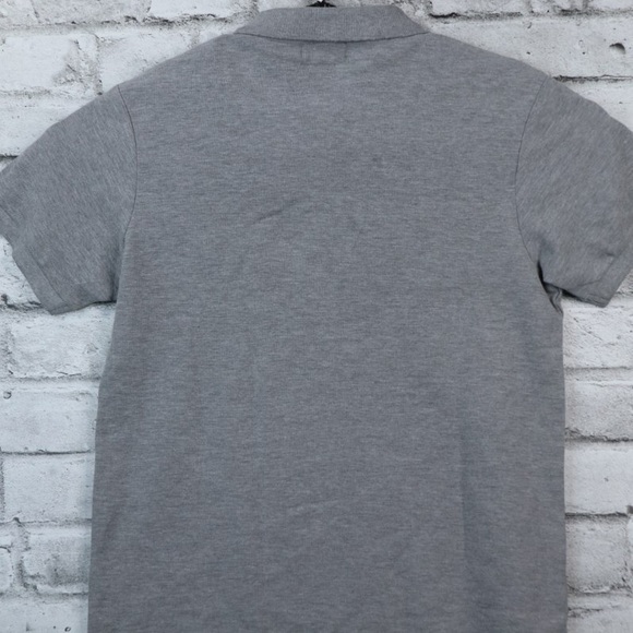 Mate Made in Italy Men’s Polo Gray Polo Button Collared Shirt Organic Cotton. M - Picture 6 of 10